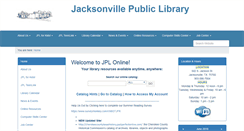 Desktop Screenshot of jacksonvillelibrary.com